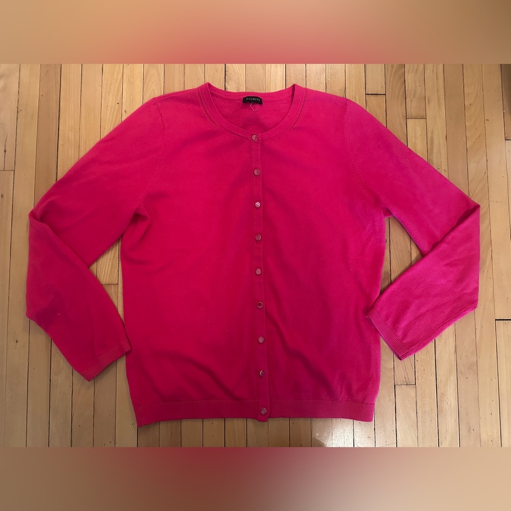 Talbots Charming Cardigan in Bright Pink, Unsized (Size L)
